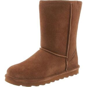 BEARPAW Womens Elle Short Classic Suede Pull On Fashion Boot, Hickory Ii, Size 5